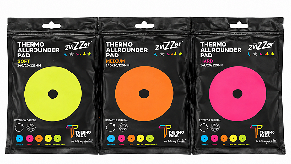 Kit 3 Boinas Thermo Pads 125mm Hard, Medium e Soft  Zvizzer
