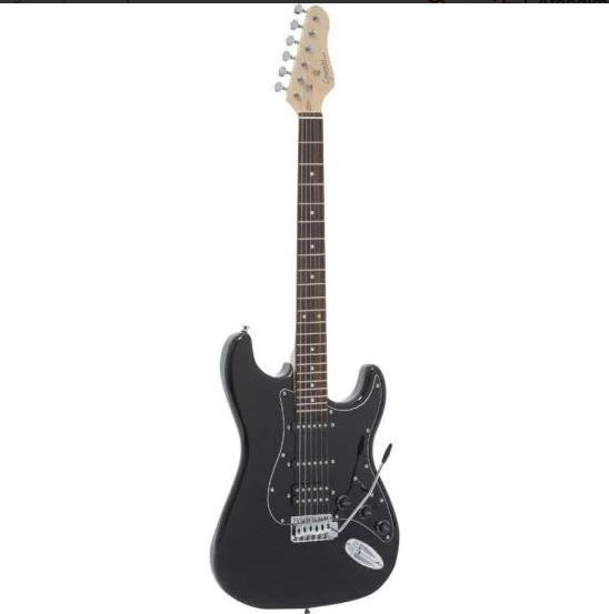 Guitarra Giannini G101 Preta Com Escudo Preto
