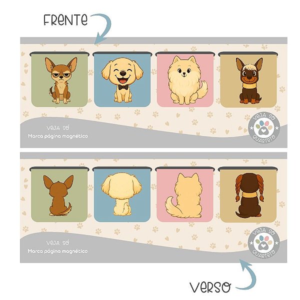 Kit Marcadores de Página Magnéticos - Quarteto