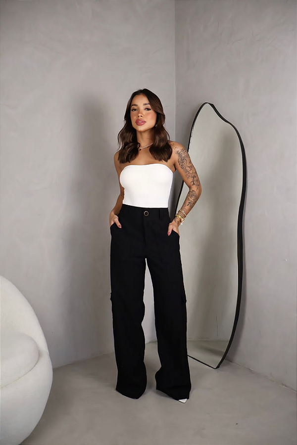 Calça Cargo de Alfaiataria