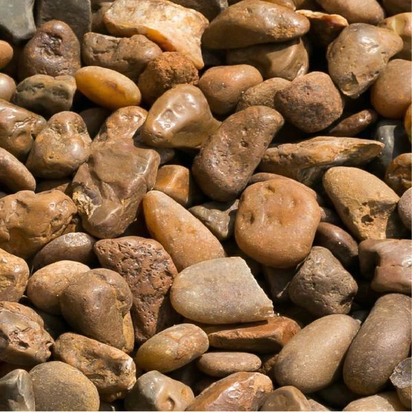 Seixo de Rio Marrom 25kg - Tam 2