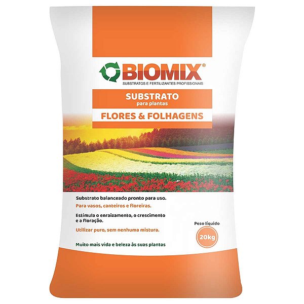 Substrato Biomix Flores & Folhagens - 20 Kg