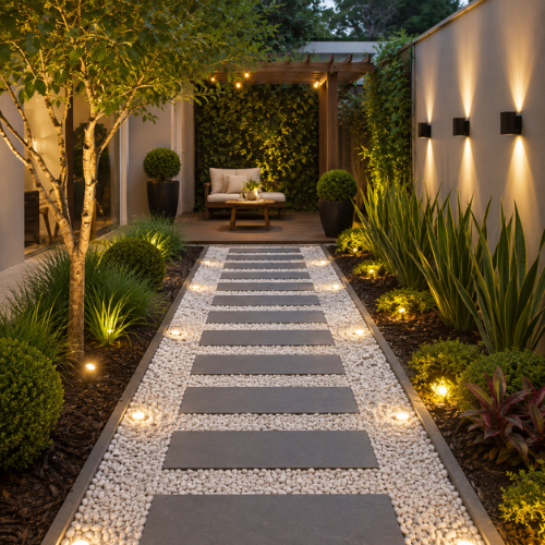 Pisada de Jardim Ardósia Natural 100x30cm