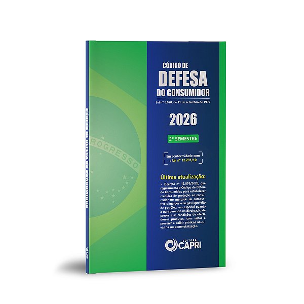 Livro Código de Defesa do Consumidor Atualizado 2026 40ª Ed.