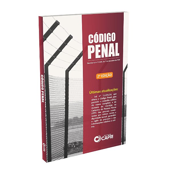 Livro Código Penal Brasileiro - Editora Capri - 2ª Edição
