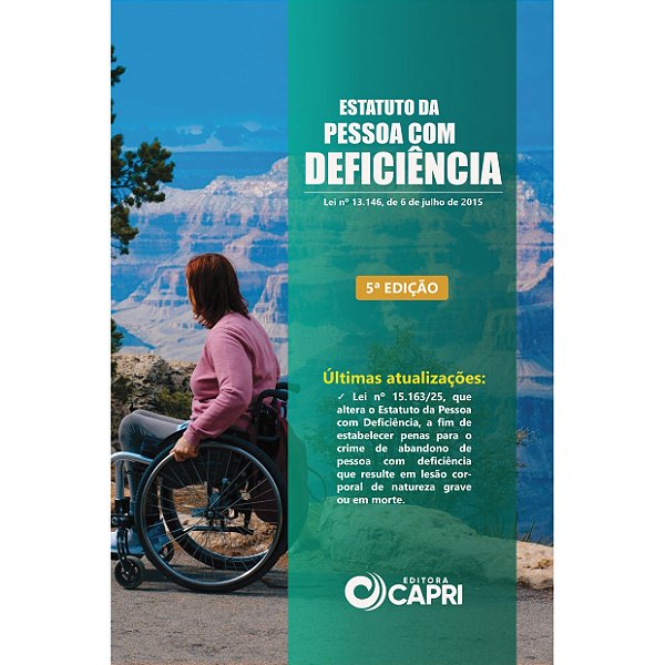 Livro Estatuto da Pessoa com Deficiência Atualizado - 5ª Edição