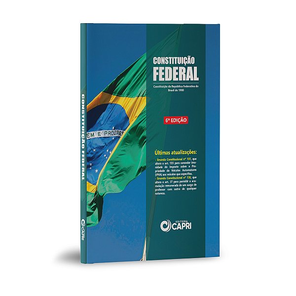 Livro Constituição Federal do Brasil Atualizada 6ª Edição - Editora Capri