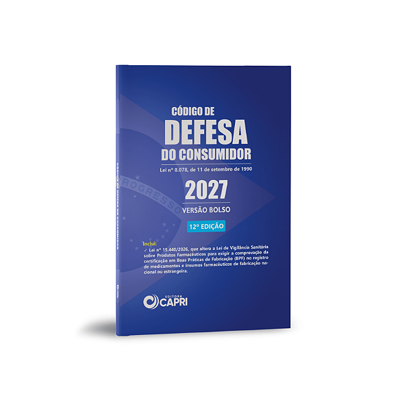 Livro Código de Defesa do Consumidor Versão Bolso Atualizado 2027 - Edição 12