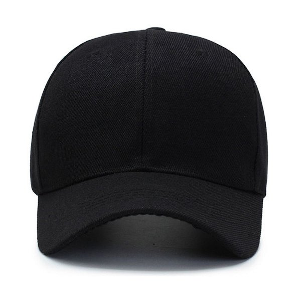Boné Liso Preto com Velcro para Enxoval de Curso de Formação