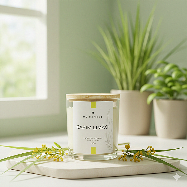VELA AROMATICA CLASSIC CAPIM LIMÃO 180G