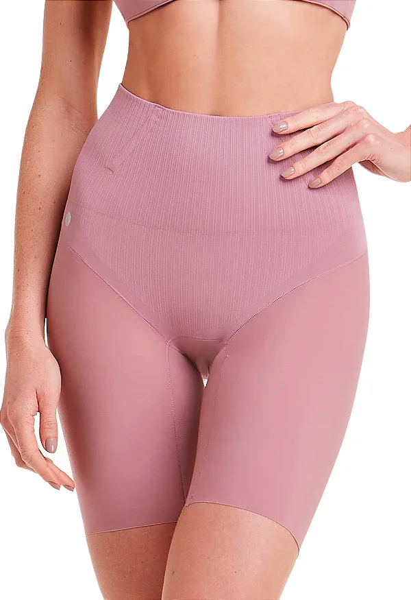 Bermuda Modeladora Cintura Alta Invisível Com Barbatana Boto 80433