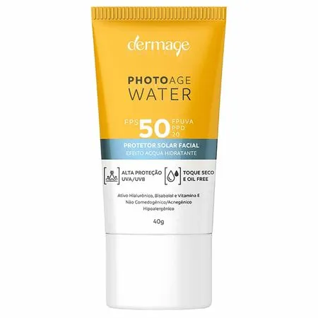 Protetor Solar Facial Dermage – Photoage Water FPS50 40g