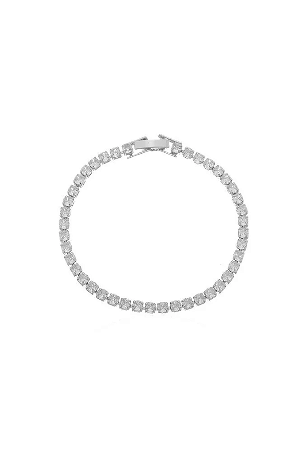 Pulseira Rivera Cristal no Ródio PM420-R
