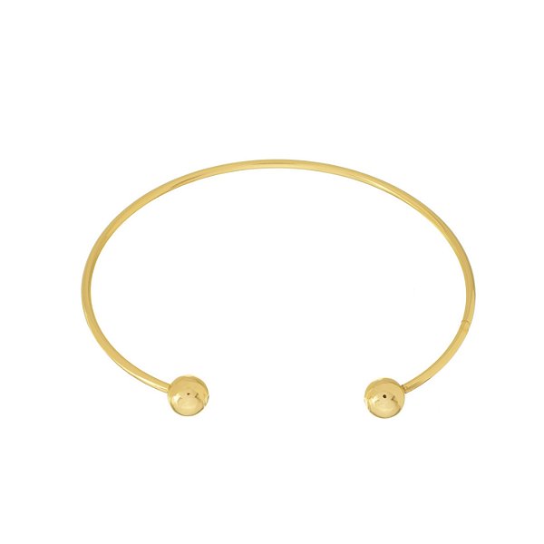 Bracelete Aro Liso com Bolas PM241-O