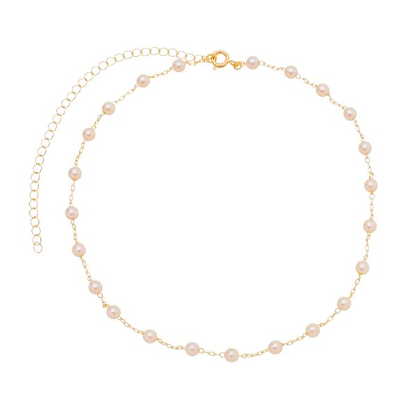 Choker Corrente de Pérolas no Ouro CH020-O
