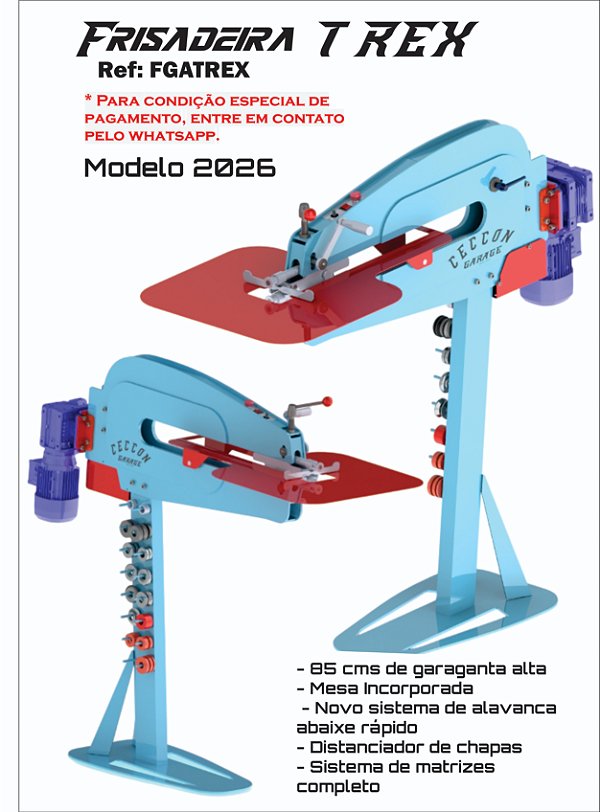 Frisadeira Motorizada - T- Rex