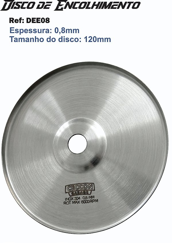 Disco de Encolher Chapas 120E08