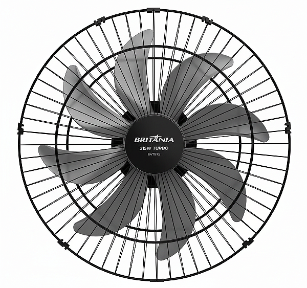 Ventilador Parede Britânia 60cm 8 Pás Turbo