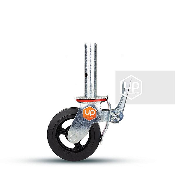 Conjunto de Rodízios Emborrachado 150mm - 4 unidades