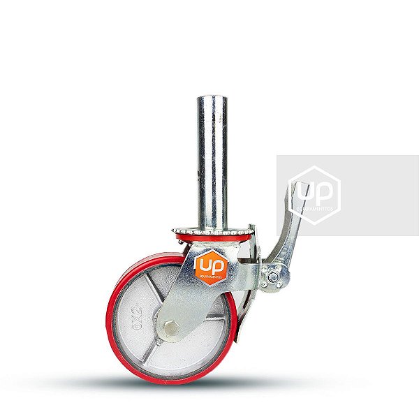 Conjunto de Rodízios PU 150mm - 4 unidades