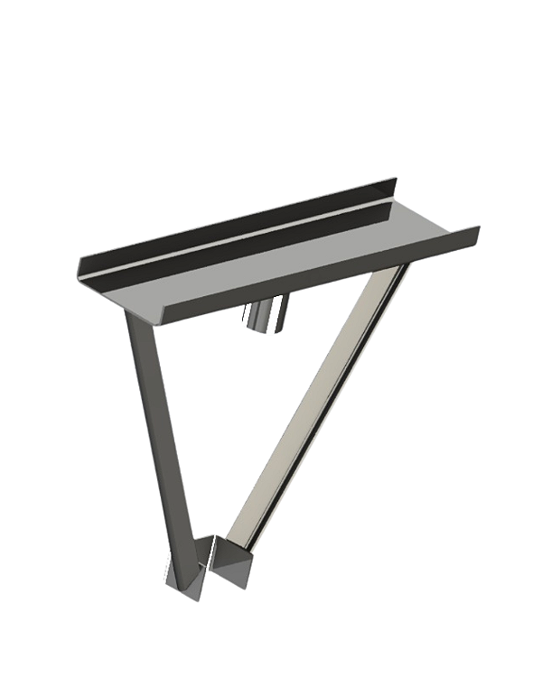 Cruzeta Metálica com Zincagem branca