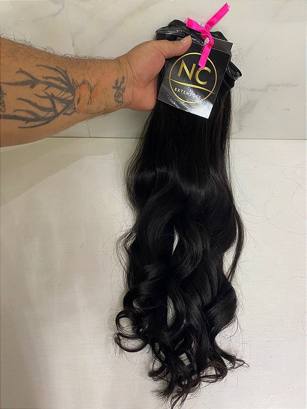 Cabelo liso ondulado Brasileiro 65 cm (100g)