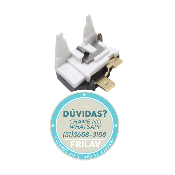 Protetor Térmico Universal para Geladeira e Freezer - 1/4 HP a 1/12 HP - Bivolt - Evita Queima do Motor