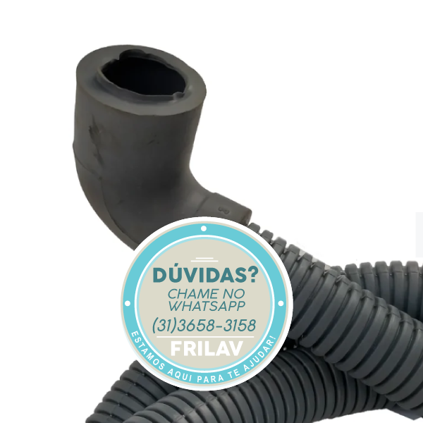 Mangueira de Saída de Água de 1,80m com Bocal Curvo (28mm Grosso)