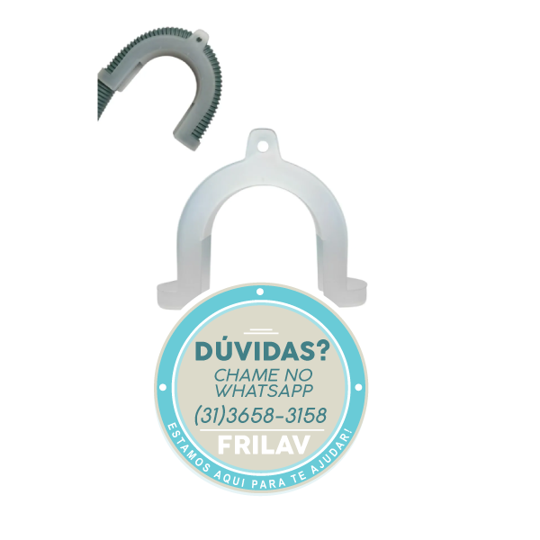 Suporte Original W10309854 para Mangueira de Saída Brastemp - SERVE DIVERSOS MODELOS