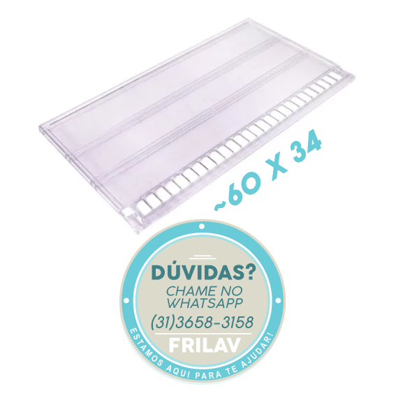 Prateleira de Plástico Bosch Continental - Código 715537 - Modelos RSV43, RSV46, RSV47