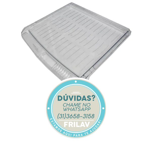 Tampa da Gaveta de Legumes Original Brastemp W10287527 / 326052631 - Para Refrigeradores BRD36, BRM33, BRM37 e Mais