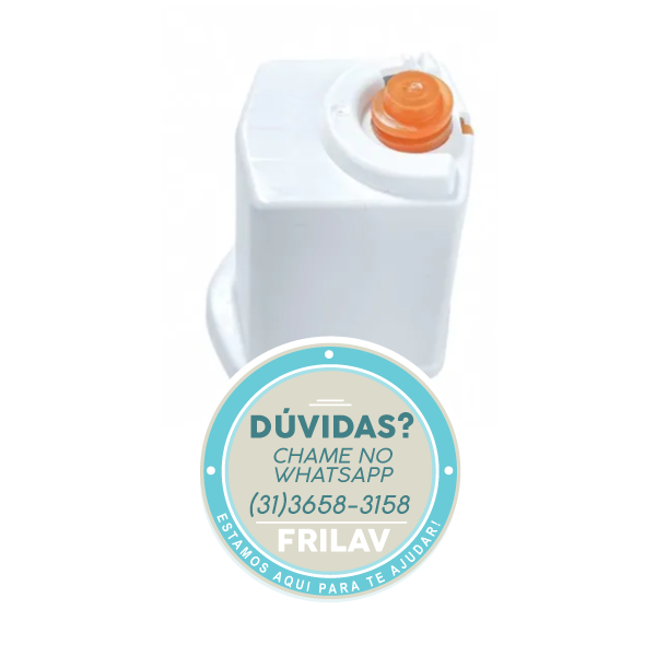 Pé Traseiro de Sustentação Original Consul W10402555 - Cor Branco - Para Freezers CF150, CF350, CF450 e Mais
