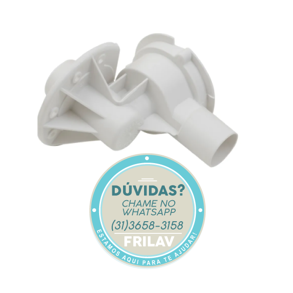 Carcaça (Corpo) da Eletrobomba de Drenagem Original W10299172 - Suporte para Lavadoras Brastemp e Consul