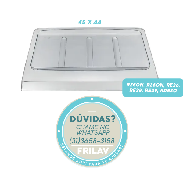 Tampa da Gaveta de Legumes Original Electrolux A99419401 / 41012798 - Para Geladeiras R250N, RE29, RDE30, 1 Porta