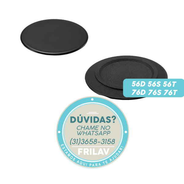 Capa Queimador (Espalhador) Original Electrolux 62645863 / 41017016 - Diâmetro 66mm - Para Fogões 56D, 76D e Diversos Modelos