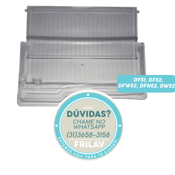 Prateleira Retrátil (Articulada) Original Electrolux 70002552 / 41025088 - Para Geladeiras DF51, DFW52, DF52