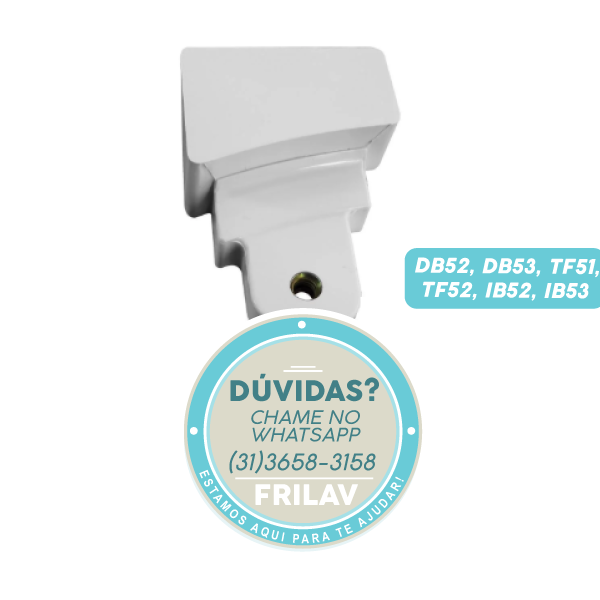 Suporte do Puxador da Porta Original Electrolux 67404026 / 41026929 - Para Geladeiras DB52, TF51, IB53 e Modelos Inverter