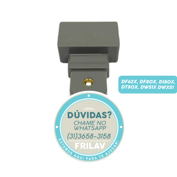 Suporte do Puxador da Porta Original Electrolux 67403305 / 41022530 - Para Geladeiras Inox DF80X, DW51X, DT80X