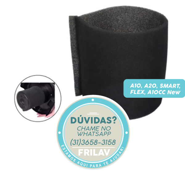 Filtro de Espuma Original Electrolux A96888601 - Para Aspiradores A10, A20, SMART, FLEX, New A10CC - Proteção do Motor