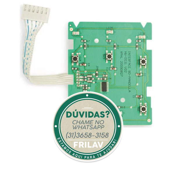 Placa de Interface Original Lavadora Electrolux LTE08 - Códigos 64500292 / 41015800 - Painel de Comando