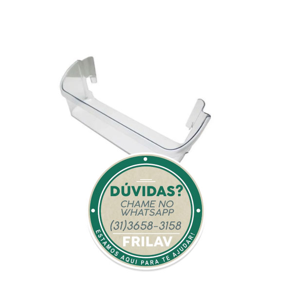 Prateleira de Porta Inferior Pequena Side By Side Electrolux Original - A07818701