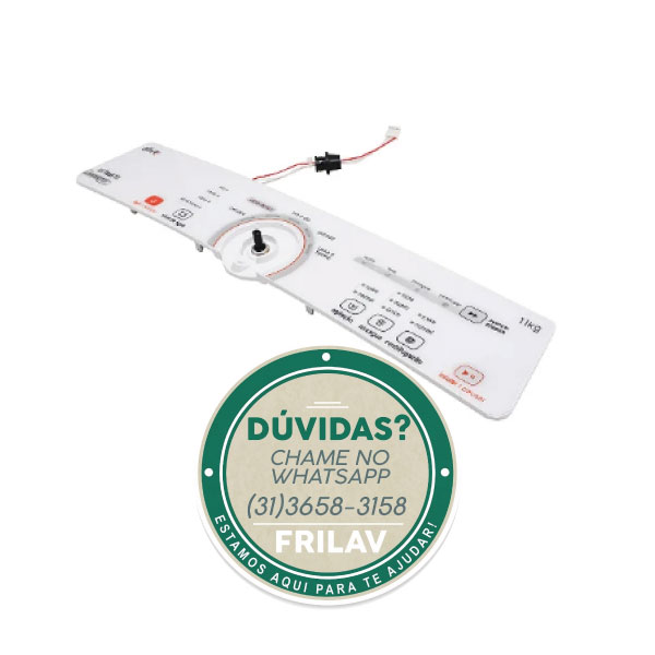 Console Plástico para Lavadora Brastemp Ative 11kg Original - W10463578