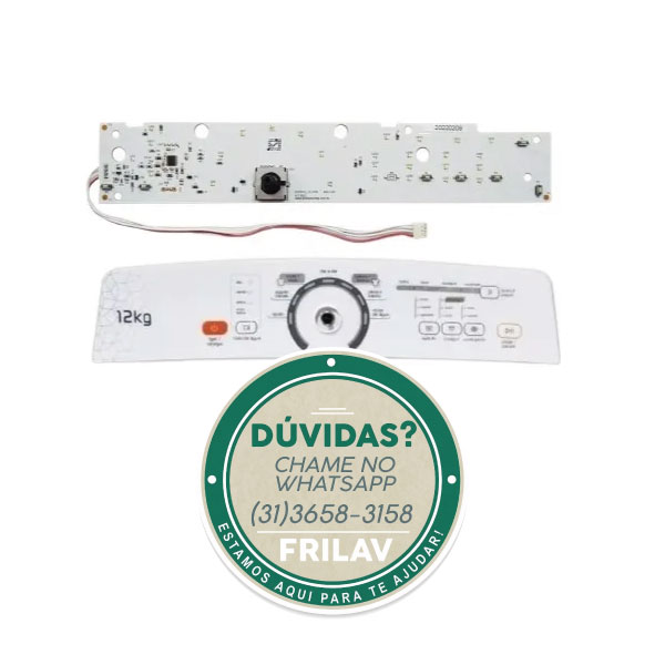 Placa de Controle para Lavadora Brastemp 11kg Original - W10454368