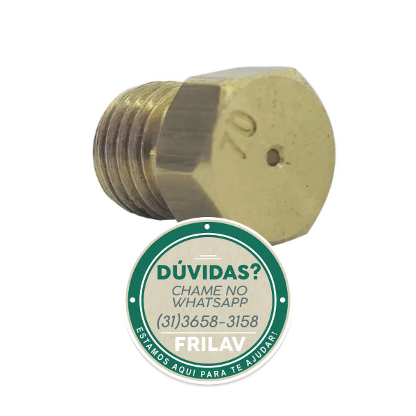 Injetor de Gás 0,70 para Cooktop Brastemp e Consul Semirrápido Original - 326064376