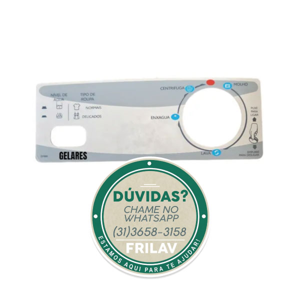 Painel Decorativo Brastemp Clean BWR22A 2 Furos Original - 199761