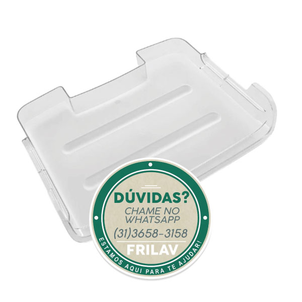 Prateleira de Vidro Geladeira Consul CRM43 CRM44 Original - W10759020