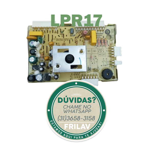 Placa Eletrônica de Potência Lavadora Electrolux LPR17 Original - A13611009