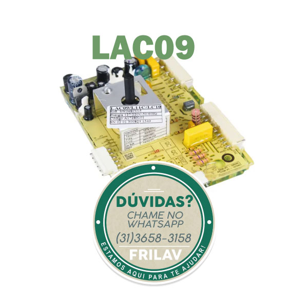 Placa Eletrônica de Potência Lavadora Electrolux LAC09 Original - A17289201