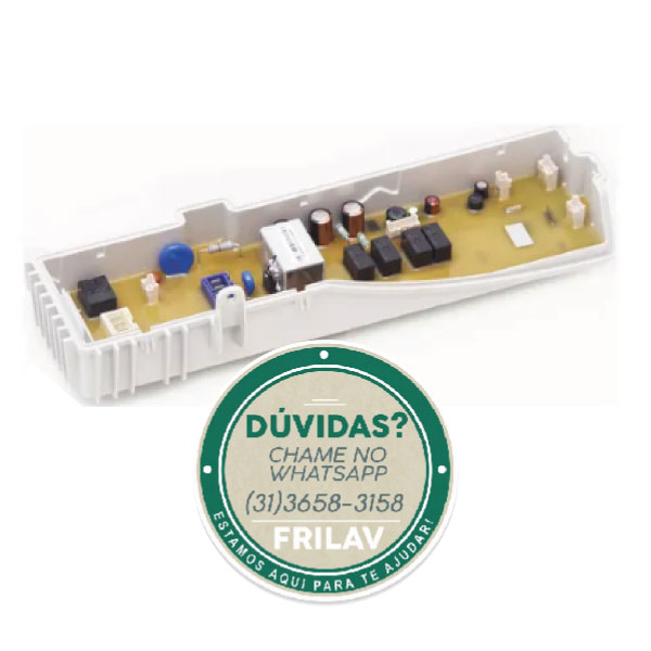 Placa Eletrônica de Potência Lavadora Brastemp BWU11AB 127V Original - W10416689