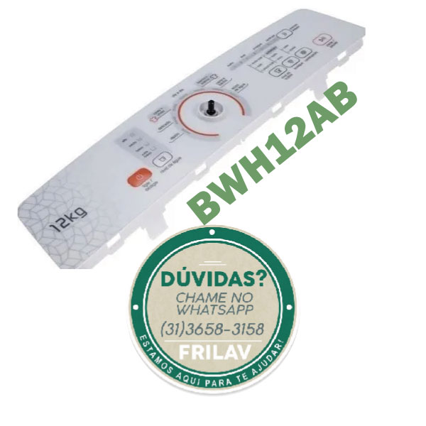 Painel Decorativo Console com Placa Interface Brastemp BWH12AB Original - W10772235